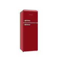 ETA Šaldytuvas | ETA253490030EN Storio Retro | Energijos efektyvumo klasė E | Laisvai pastatomas | Aukštis 148,2 cm | Dviejų durų | Šaldytuvo naudingoji talpa 170 L | Šaldiklio naudingoji talpa 45 L | Raudona | 38 dB