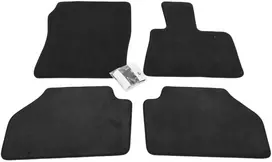 BMW F25 F26 RHD Juodas Velūras Grindų Kilimėlių Komplektas Originalus 51477449445