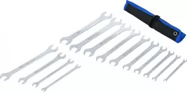 Bgs Technic Atvirų terkšlinių veržliarakčių rinkinys | ypač plonas | 6–22 mm / 1/4"–3/4" | 14 vnt. (74584)