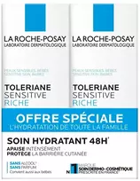 La Roche-Posay Sensitive Riche Drėkinamasis veido kremas Rinkinys 2 x 40 ml