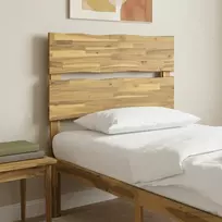 Gyvos kraštinės lovos galvūgalis ROSTOCK Balta 75 cm