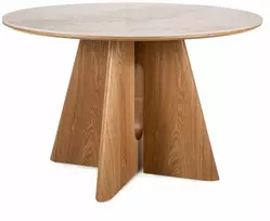 Signal Apvalus stalas Alzano Ceramic 120 balta blizgi