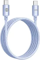 Forever Vibe laidas USB-C – USB-C 1,0 m 60W dangaus žydra