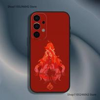 G-Genshin Impact Arlecchino For Samsung Phone Case S25,S24,S21,S22,S23,S30,Ultra,S20,Plus,Fe,Lite,5G Black Cover Samsung S25 black
