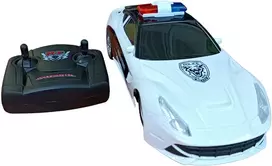 Radijo bangomis valdomas automobilis policijos automobilis, Spalva: Juoda