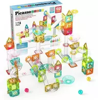 PICASSO TILES Magnetinis konstruktorius Marble Run 60 det., PTMG60