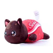 New Aphmau Plush Meemeows Food Cat Plushies Toy Cute Cola Fries Donut Cat Plushes Stuffed Dolls Sleeping Pillow Christmas Gift (As shown-13962)- black