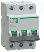 Schneider Electric Schneider Viršsrovės automatinis jungiklis C 2A 3P Easy9 Pro EZ9F57302