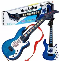 Bigtoys edukacinė vaikiška roko gitara su šviesomis ir garsais, nuo 3 metų