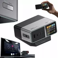 Cuktech TA3005U 300W 5-in-1 Charging Station with Digital Ekranas - Sidabrinis