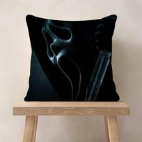 Horror Movie Scream Pillow Cover For Bedroom Room And Living Room Sofa Decorative Cushion Cover 30x30 cm white