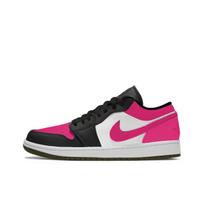 Jordan Air Jordan 1 Basketball Shoes Women's Low Top Pink, Black, White 553560-092(Team633-) 38.5 black