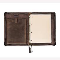 Retro Cow Leather A4 Ring Binder Folder iPad Portfolio For iPad Pro 11 Case Cover iPad Pro 7th 8th 9th 10 th Gen Air 5 Air 4 kava