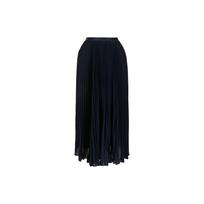 Polo Ralph Lauren Vienspalvis Klostuotas Ilgas Sijonas Laisvalaikio Ilgas Sijonas Moteriški Sijonai Tamsiai Mėlynas 211781249-007 L black