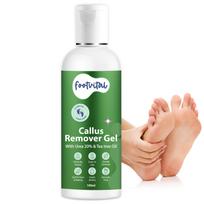 Footvital Callus Remover Gel 100Ml | 20% Urea & Tea Tree Oil | Targeted Callus & Dead Skin Removal For Heels & Soles | Gentle Skin Softening Formul green