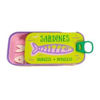 Anti Tangle Jewelry Travel Case Sardine Tin Case, Contain Fishbone Earring Holder Portable Can Organizer Organizer, Compact Storage Box for And