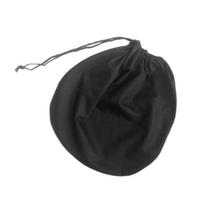 Plush Motorcycle Helmet Bag Soft Full Half Helmet Lid Protect Bag Durable Drawstring Pocket 40x 30cm black