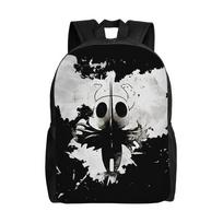 Hollow Knight Painting Casual Backpack Sports High School Business Games Adventure Daypack for Men Women College Shoulder Bag white