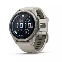 Išmanusis laikrodis Garmin fēnix 9 Pro inReach 43mm Titanium Fog Grey/Dark Sandstone 010-04335-81