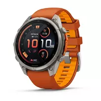 Išmanusis laikrodis Garmin fēnix 9 Pro inReach 47mm Titanium Autumn Orange/Spark Orange 010-04336-01