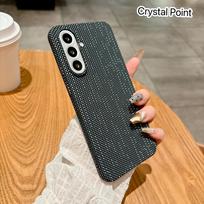 Trendy Brand Samsung A56/A55 Magnetic Carbon Fiber Texture Anti-slip Phone Case. Samsung S26 orange
