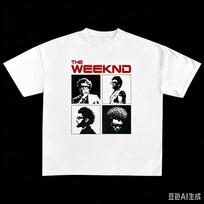 THE WEEKND T-shirt Men Women Oversized Streetwear Y2k Short Sleeve Trendy Fashion Harajuku Hip Hop Casual Loose Female Male Clothing 4XL black