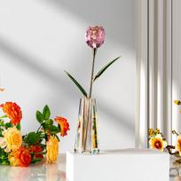 Luxury Tulip Crystal Home Decor For New Year, Valentine's Day And Birthday Gifts gray