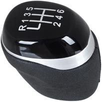 Renault Talisman 2015- Gear Shift Knob Black & Silver, 6-Speed juoda
