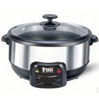 Multifunctional Electric Hot Pot: Stainless Steel Steaming, Cooking, and Shabu-Shabu Pot for Home Use. 1