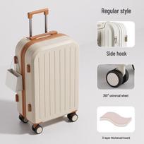 2025 Universal Wheel Carry-on Suitcase with Lock: Durable Travel Trolley for Female Students. 20-inch gray