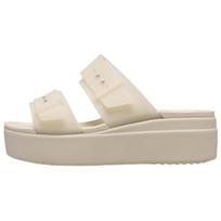Crocs Brooklyn Casual Fashion EVA Anti-Wear Slide Sandals Women Footwear Beige 210980-0LH 38-39 white