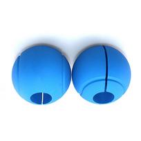 2pcs Dumbbell Grips Thick Silicone Barbell Grips Weight Bar Grips for 25mm 28mm 30mm Barbells and Dumbbells Blue mėlyna