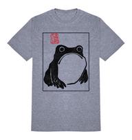 Matsumoto Hoji Sad Frog T-Shirt  Japanese Art Culture Mens Womens Japan XL gray