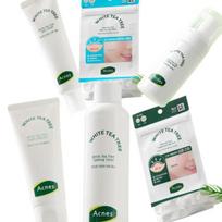 ACNES White Tea Tree Trouble Calming Care Set – Acne Relief Skincare (6-Step Kit) 6type
