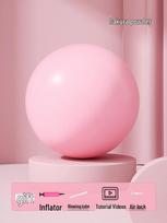 Thickened Explosion-Proof Yoga Pilates Fitness Ball for Balance and Gymnastics white
