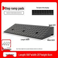 Solid Rubber Curb Ramp gray
