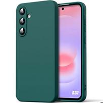 Case for Samsung Galaxy A37 5G, Liquid Silicone Slim Lightweight Scratch-Resistant Protection - Midnight Green žalia