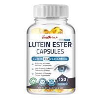 Coolkin Lutein Ester Capsules contain zinc, vitamin C, lutein, and zeaxanthin, which help protect eye health. 120