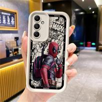 Marvel Deadpool Phone Case for Samsung Galaxy A15 A25 A35 A55 A51 A71 A72 A73 A52 A52s A53 A54 Soft 4G 5G Soft Cover Galaxy A15 4G 5G white