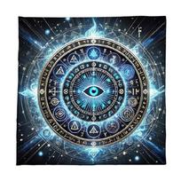Portable Meditations Tablecloth Smooth Velvets Tarots Tablecloth Game Accessories for Gatherings Easy to Carry Design 60x60cm gray