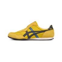 Onitsuka Tiger Serrano Slip-On Fabric Classic Versatile Lightweight Breathable Easy-On Casual Shoes Unisex sneaker Yellow Dark-Blue 1183C615-750 38 yellow