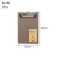 2Pcs Document Folder A6/A5/A4 Clipboard Ticket Bill Holder Writing Pad File Folder Board Notepad Board Hanging Cardboard