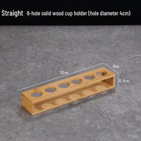 Bamboo Wine Glass Holder Rack with Screw-Type Cup Holders beige