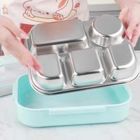 MAXCOOK 316L nerūdijančio plieno daug skyrių pietų dėžutė Medium gray