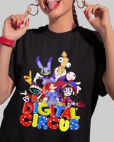 Anime The Amazing Digital Circus Black T Shirt Size S 4XL 2 M white
