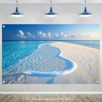 1pc Vibrant Maldives Beach Tapestry Emerald Waters and Beaches 180X110 gray