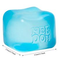 Hot Schylling Needoh Nice Cube Stress Relief Sensory Toy for ADHD Focus and Anxiety Unisex Fidget Tool Soft Squishy Desk @#2026 blue