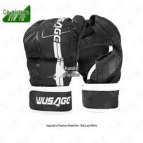 Upgraded Phantom MMA Training Five-Finger Punch Bag Gloves black