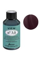 Davines, View, Plaukų dažymo kremas-toneris, 3.0 Tamsiai rudas, 60 ml