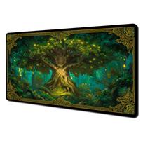 Fantasy Magic Tree of Life Large Mouse Pad Desk Mat Gaming Mats Desk Accessories Office Mousepad Table Mats Mauspad Mouse Carpet 30cmx60cm(11.8x23.6inch) black